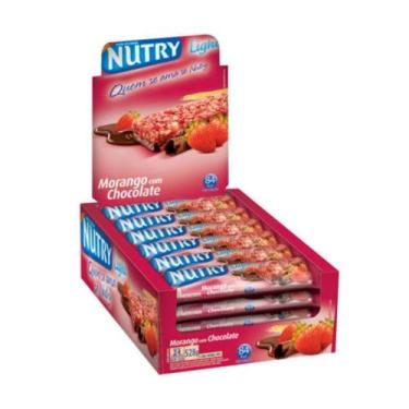 Imagem de Nutry Barra De Cereal Morango Chocolate C/24
