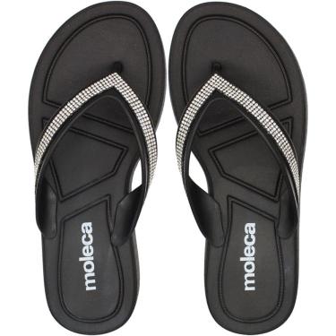 Imagem de Tamanco Rasteiro Moleca Tira com Strass Feminino