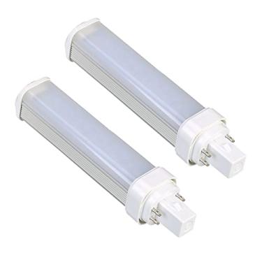 Imagem de SATZOL Pacote com 2 lâmpadas LED 9W G24q-2 3000K, substituição para lâmpadas CFL fluorescentes PL-C 18W 4 pinos, bypass the lastro