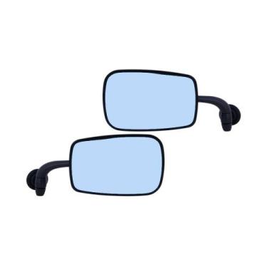 Imagem de Lente Convexo Azul Preto Mexicano Par Retrovisor Fusca Metal - Rosso &