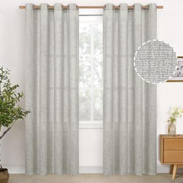 Imagem de Cortinas YoungStex Light Grey Linen com 214 cm de comprimento para sal