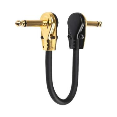 Imagem de Cabo De Patch Para Pedal De Efeito De Guitarra 1/4" Com Conector Em Ân