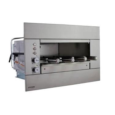 Imagem de Churrasqueira a Gás de Embutir 4 Espetos SUPREMA 04 G Titan, GLP, 110V