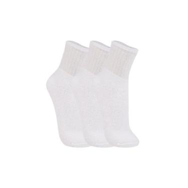 Imagem de Kit/3 Meia Cano Médio Trifil T08721 Unissex Esportiva Algodão T. 31/34