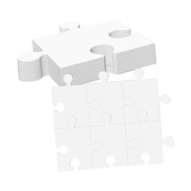 Imagem de simhoa 30 X para Quebra-cabeças de Papelão Branco com Bordas Lisas para Obras de Arte DIY