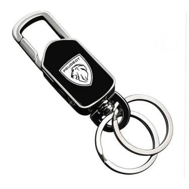 Imagem de Chaveiro Para Peugeot Logo Colorida Giratório 208 207 - P - Lualki Sto