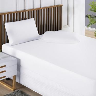 Imagem de Protetor de Colchão King Impermeável Premium Microblock Branco - Linda