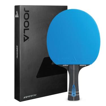 Imagem de JOOLA Taco de tênis de mesa Infinity aprovado pela ITTF profissional de carbono para jogadores avançados - com fibra de alta tecnologia, lâmina de fibra de vidro de 7 camadas