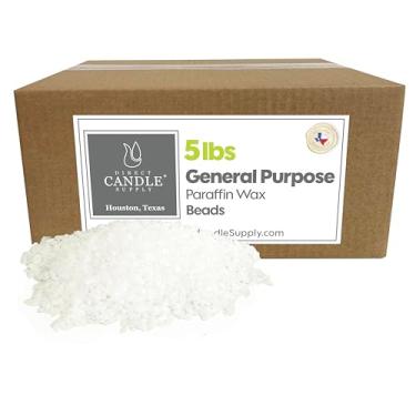 Imagem de Direct Candle Supply - Cera de parafina refinada em pó/flocos - para fabricação de velas, enlatamento, impermeabilização, projetos DIY de preservação de móveis/metal (2,30 kg)