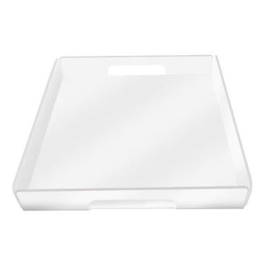 Imagem de Bandeja Organizadora Acrilico Transparente 18X18Cm Cia Laser