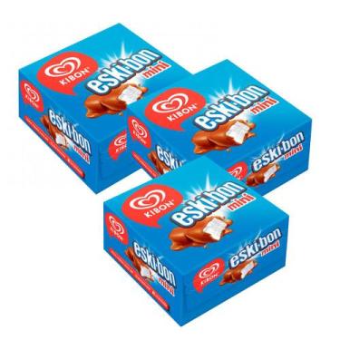 Imagem de Kit 3 Picolé Kibon Eskibon Mini 12 Unidades