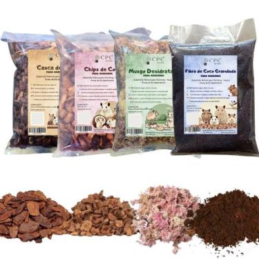 Imagem de Kit Enriquecimento Ambiental Para Roedores - CPC Casa Pet Clean, 3 L d