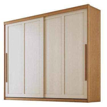 Imagem de Guarda Roupas Casal 2 Portas de Correr 6 Gavetas Firenze - PB ZANZINI 