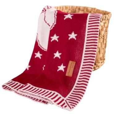 Imagem de Manta Bebe Menina Menino Cobertor Bebê Antialergico Tricô (Vermelho)
