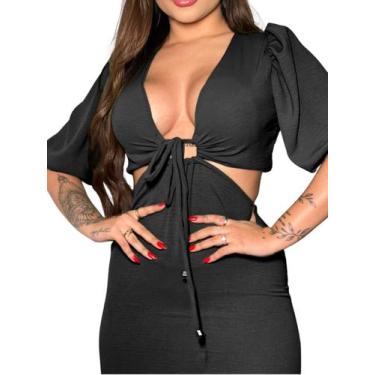 Imagem de Vestido duna festa manga princesa bufante  1012 - We Shine, 01 preto, 
