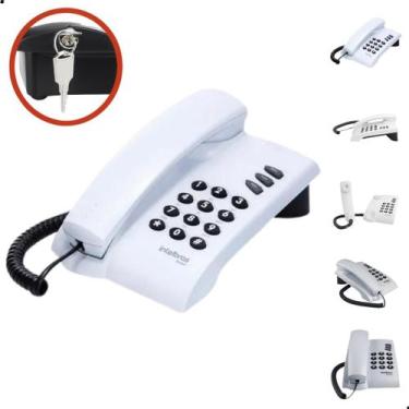 Imagem de Aparelho Telefone com Chave Fixo Prático Ideal para Uso Doméstico e Pr