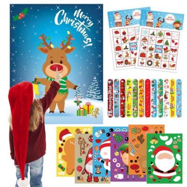 Imagem de Jogos de Natal Funnlot 4 em 1 para famílias com pulseiras Slap