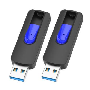 Imagem de Unidades flash USB JUANWE 128GB, pacote com 2 unidades 3.0 com orifíci