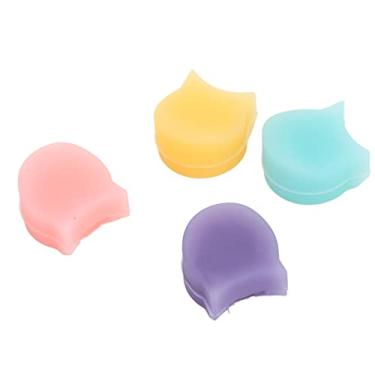 Imagem de Cryfokt Descanso de Polegar Colorido de 4 Peças para clarinete: Conjunto de Almofada Protetora de Silicone Macio para Aliviar a Fadiga e o Estresse, Acessórios para Instrumentos de Sopro para