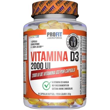 Imagem de Vitamina Profit D3 2000 UI Colecalciferol - 60 Cáps-Unissex