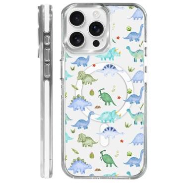 Imagem de MQJCYB Capa magnética para iPhone 15 Pro Max com design em base transparente, compatível com MagSafe, capa protetora fina de TPU macio para celular feminina e meninas para iPhone 15 Pro Max-Clear