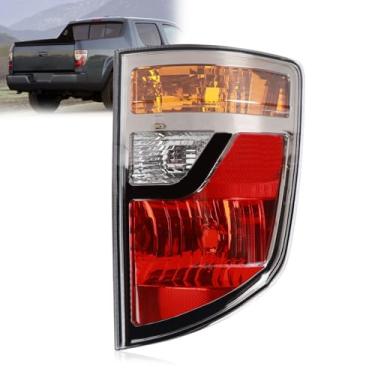 Imagem de Luz traseira transparente compatível com Honda Ridgeline 2006 2007 2008 Conjunto de lanterna traseira direita lâmpada de freio do lado do passageiro substitui 33501SJCA01