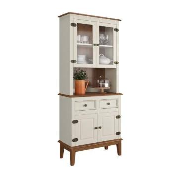 Imagem de Arca e Oratório 4 Portas e 2 Gavetas - Madeira Maciça - Apaixone&Decor