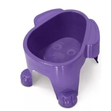 Imagem de Comedouro Elevado Ergonômico para Cães e Gatos – Tigela Anti Derrapante 300ML/1000ML – Saúde, Conforto e Design Moderno(Lilas,1.000 ML)