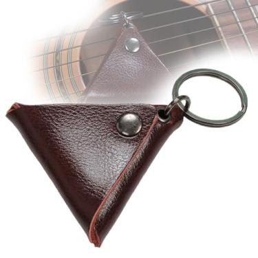 Imagem de Estojo Para Palheta De Guitarra Em Couro Pu,Bolsa Para Palhetas,AcessóRios Para Instrumentos De Cordas Ocidentais Para Guitarristas E MúSicos