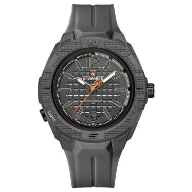 Imagem de Relógio Masculino Silicone Esportivo Quartzo A Prova D´agua Cinza