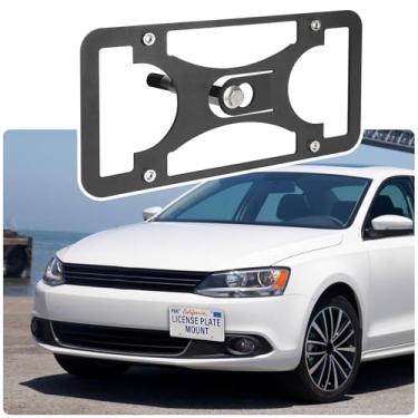 Imagem de Suporte para placa de carro compatível com Volkswagen Jetta/GLI 2011-2018 para-choque dianteiro suporte para placa de carro acessórios adaptador de moldura de carro