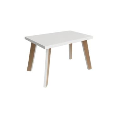 Imagem de Mesa de centro Mesinha em MDF Mesa Decorativa 50 * 30 * 25cm(Branco)