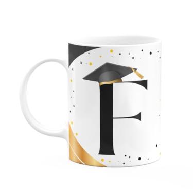 Imagem de JPS INFO, Caneca de Formatura - Inicial do nome letra F - 325ml