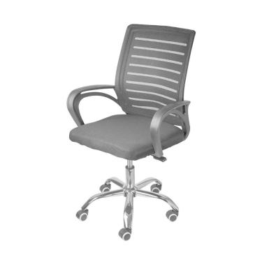 Imagem de Cadeira Boxbit Viena Baixa Em Tela Preta Base Rodizio