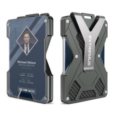 Imagem de Carteira Extremus ID Slim Tactical com bloqueio de RFID verde