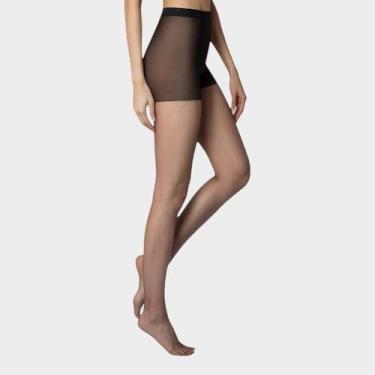 Imagem de Kit 2 Pares Meia Calça Fio 6 Invísivel Loba Lupo, G, Preto