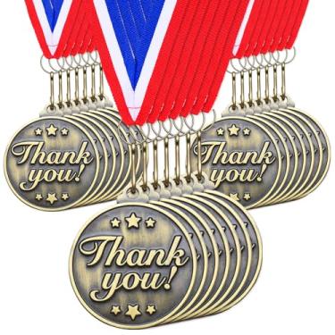 Imagem de Quelay 30 medalhas de ouro de 5 cm para prêmios, vencedor incentiva a participação em equipe para adultos troféu prêmio presente competições festa de formatura (obrigado)