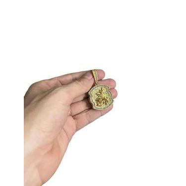 Imagem de Pingente São Jorge G - Banhado A Ouro 18K - Tojoia18K