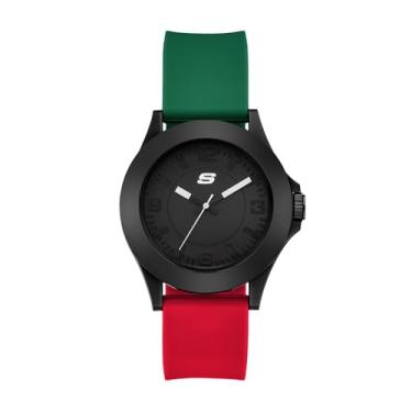 Imagem de Skechers Relógio masculino Rosencrans Mexico analógico multicolorido de silicone (modelo: SR6357)