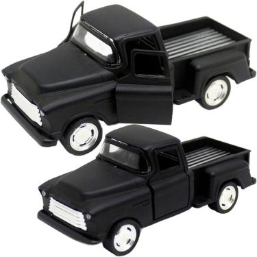 Imagem de Carro Miniatura Caminhonete Preto Metal Colecionável Fricção