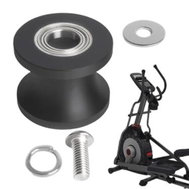 Imagem de Roda de máquina de exercício - Peças de reposição silenciosas pré-montadas, rolo de substituição para treinador elíptico - para academia, casa, sala comercial, apartamento interno