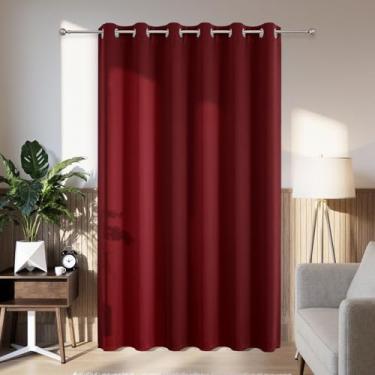 Imagem de Joydeco Cortinas blackout para portas deslizantes para pátio de 277 cm de comprimento, cortinas divisórias de quarto com ilhós, cortinas blackout térmicas extra largas para quarto e sala de estar