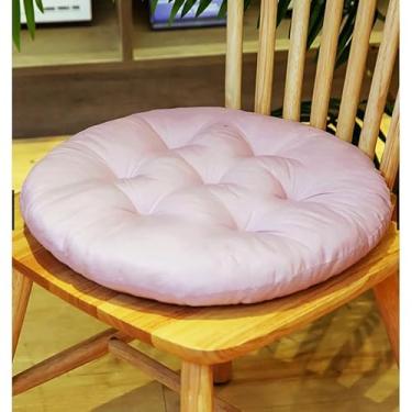 Imagem de Almofada Redonda Com Para Decoração Cadeira Sofá Quarto Lindas(Marrom)