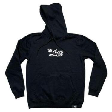 Imagem de Moletom Fechado Lost 22513601 Logo Fire - Preto Tamanho:GG-Masculino
