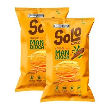 Imagem de Kit 2X: Chips de Mandioca Assado Solo Snacks 42g