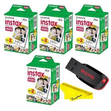 Imagem de Fujifilm Instax Mini Instant Camera Film, pacote múltiplo (pacote com 2 solteiros)