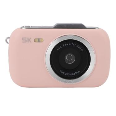Imagem de RiToEasysports Câmera Digital, 80mp 5k Zoom 18x Tela de 2,8 '' para Fotografia Vídeo Webcam Vlogging Crianças Adolescentes Estudantes Viagens (PINK)