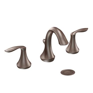 Imagem de Moen T6420ORB Eva Two-Handle High-Arc Bathroom Faucet without Valve, Oil-Rubbed Bronze