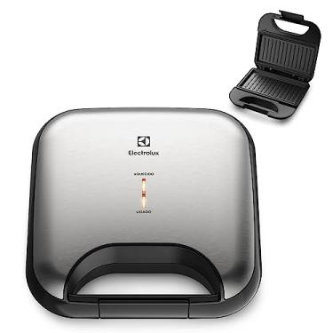 Imagem de Electrolux Sanduicheira grill chapa ondulada elétrico antiaderente inox ESG20 220v