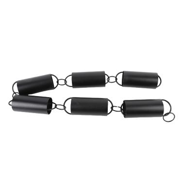 Imagem de TOPINCN Corrente de Chuva de Liga de Alumínio de 39,4 pol. Alternativa de Calha à Prova de Intempéries à Prova de Ferrugem Com Copos de Cilindro Ajustáveis ​​para Desvio de água e